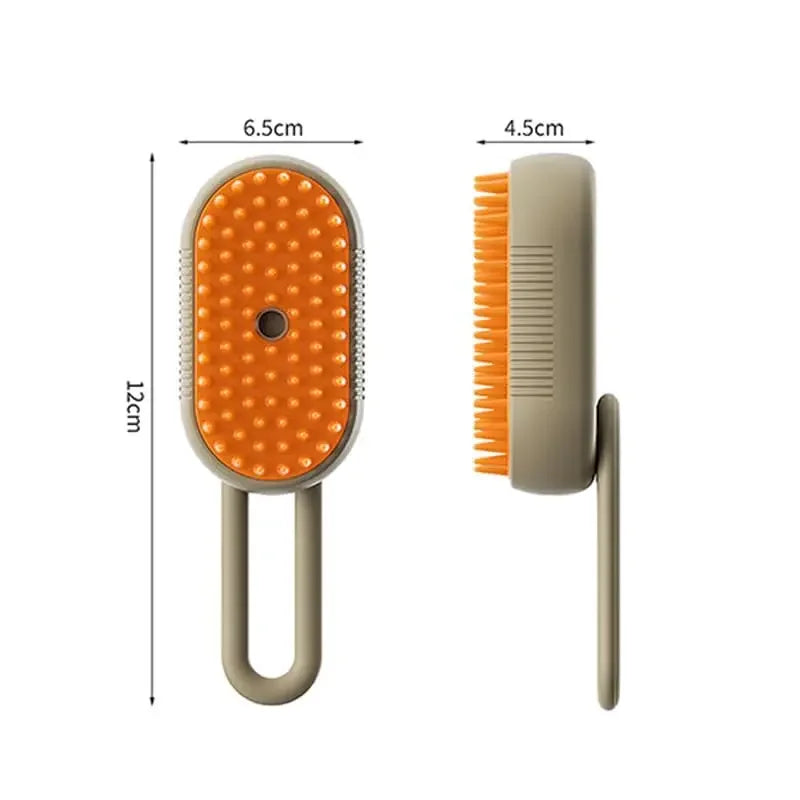 SLICKPET 3-in-1 Self-Cleaning Electric Pet Grooming Brush for Dogs and Cats - Steamy Brush for Removing Tangled and Loose Hair